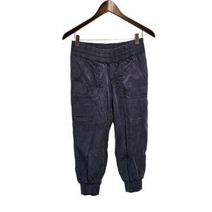 ATHLETA Benica Capri‎ Joggers Back Dress Blue Leg Zip Lightweight Lyocell Size 2